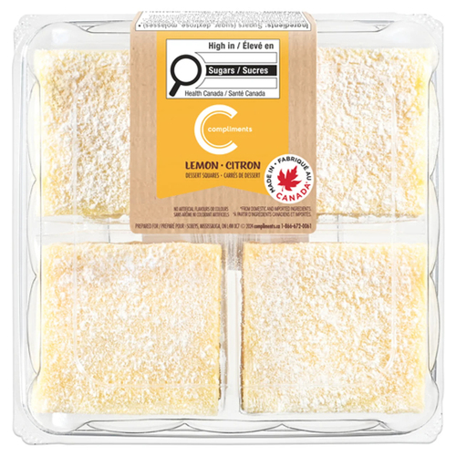 Compliments Dessert Squares Lemon